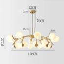 GobekUsa LED Chandelier Lighting for Living Room Bedroom Dining Room Décor
