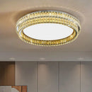 GobekUsa Crystal Round LED Ceiling Light in Shiny Room Style