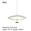 Postmodern Saucer Metal Pendant Light in White or Black