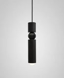 GobekUsa Black Gold LED Tube Glass Chandelier for Home & Shop Decoration