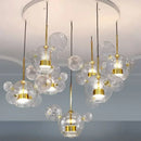 GobekUsa LED Glass Ball Chandelier Pendant Lights for Living & Dining Room