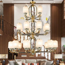 GobekUsa Chinese Jade Chandelier | Modern Duplex Villa Lighting