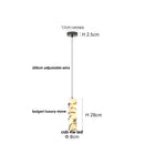 GobekUsa LED Pendant Lamp Adjustable Wire Globe Hanging Light Fixtures