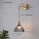 GobekUsa Glass Shade LED Wall Lamp Switched Nordic Light for Luxury Living Room