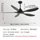 GobekUsa 56-Inch Ceiling Fan: Modern, Remote Control, Commercial, Office, Industry, Non-Lamp Electric Fan