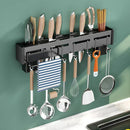 GobekUsa Kitchen Organizer: Wall-mounted Multifunction Knife and Chopsticks Storage Rack