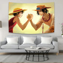 GobekUsa Anime One Piece Character Canvas Tapestry for Bohemian Wall Decor