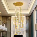 GobekUsa Crystal Chandelier Stair Pendant for Modern Home Decoration & Interior Lighting