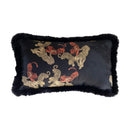 GobekUsa Chinoiserie Sunset Glow Landscape Accent Cushion Cover - Exquisite Retro Decor Pillowcase