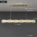 GobekUsa Glass Chandelier LED Ceiling Light Fixture Modern for Living Room Hotel Dining Hall