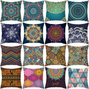 GobekUsa Geometric Square Pillowcase Ethnic Retro Sofa Pillow Cover 45x45cm Home Decor