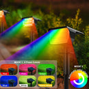 GobekUsa 20LEDs RGB Solar Landscape Spotlights: Wireless & Waterproof Solar Wall Lamp for Patio Garden