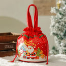 GobekUsa Christmas Eve Apple Bag: Festive Handheld Gift Bag for Santa Candy 和 Children