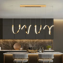 GobekUsa Gold Irregular LED Pendant Lights for Modern Living & Dining Room Lighting