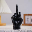 GobekUsa Black Gold Middle Finger Sculpture: Modern Home Decor Figurine & Shelf Accessory