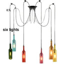 Nordic Glass Beer Bottle Pendant Light
