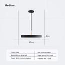 GobekUsa LED Study Disc Pendant Light for Bedroom Living Room Office Decor