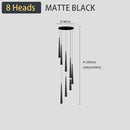 GobekUsa Black LED Ceiling Chandelier: Stylish Staircase Lighting for Home Decor & Living Room