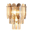 GobekUsa Crystal LED Wall Lamp: Minimalist Luxury Lighting for Living Room TV Background