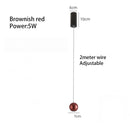 GobekUsa LED Aluminum Ball Pendant Light: Minimalist Nordic Chandelier for Bedroom Decor