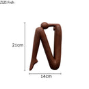 GobekUsa Abstract Figure Resin Sculpture Desk Decor Modern Home Ornament