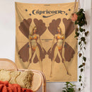 GobekUsa Constellation Tarot Tapestry: Retro Modern Woman Wall Hanging & Room Decor