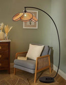 GobekUsa Leaf Grid Handmade Rattan Screen Chandelier for Modern Living Room and Bedroom