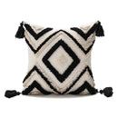 GobekUsa Boho Diamond Pillow Cover Set - Orange Pink Green Black - 45x45cm 30x50cm