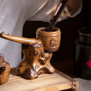GobekUsa Ceramic Kung Fu Tea Set: High-End, Retro, Anti-Scalding, Easy Home Brewing