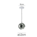 GobekUsa Gold Chrome Ball Pendant LED Light for Kitchen, Bedroom, Dining Room