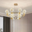 GobekUsa Crystal Chandelier: Dandelion Design for Luxe Living Room, Dining, or Master Bedroom