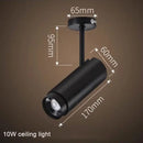 GobekUsa Adjustable Focus Industrial Black Track Spotlights