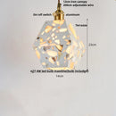 GobekUsa Terrazzo Stone LED Pendant Lamp for Industrial Loft, Bar, Coffee, Living Room.