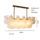 GobekUsa Crystal Pearl Chain Chandelier: Luxe Hanging Lamp for Exquisite Home Decor