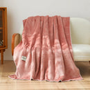 GobekUsa Double-Layer Warm Blanket: Flannel & Lamb Wool Sofa Blanket