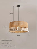 GobekUsa Hemp Rope E27 LED Pendant Lights Chandelier Lighting - Nordic Minimalism
