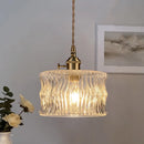 GobekUsa LED Brass Pendant Lamp Modern Clear Glass Dining Light