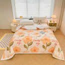 GobekUsa Cartoon Print Three-Layer Velvet Blanket for Cozy Winter Bedding