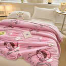 GobekUsa Dinosaur Patterns Snowflake Velvet Blanket in Various Sizes for Home/Office