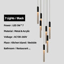 GobekUsa Luxe Gold Tube Chandelier for Dining & Bedroom Lighting