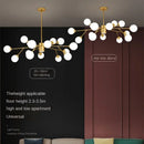 GobekUsa Glass Ball Ceiling Chandelier for Bedroom Dining Living Room Lighting