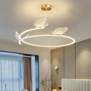 GobekUsa Butterfly Design Sense Ceiling Chandelier: Modern Minimalist Nordic Pendant Lamp for Home Decor