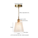 GobekUsa Green Brass Glass LED Pendant Light for Kitchen Cafe Bar Loft Decoration