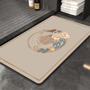GobekUsa Chinese Style Diatom Mud Entry Door Mat - Super Absorbent & Anti-Slip