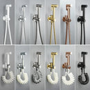 GobekUsa Brass Bidet Spray Kit with Portable Valve for Bathroom Anus Shower