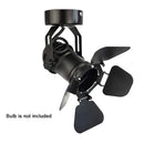 GobekUsa Industrial Ceiling Spotlight Lamp with Foldable Flippers for Hallway Art Light