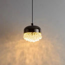 GobekUsa Crystal Tassel Chandelier for Bedroom Dining Room Bedside Glass Pendant Light