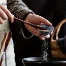 GobekUsa 4PCS Japanese Style Wooden Spoon Set | Versatile Kitchen Tools for Mixing and Serving
