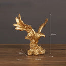 GobekUsa Dapeng Eagle Wings Resin Art Statue Ornament for Home and Office Decor