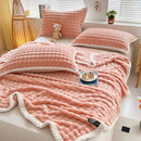 GobekUsa Cozy Faux Rabbit Fur Throw Blanket for Sofa & Bed, 200X230cm